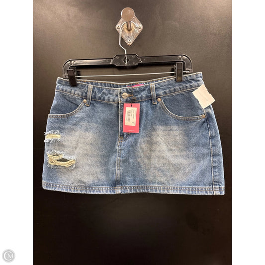 Skirt Mini & Short By Clothes Mentor In Blue Denim, Size: M