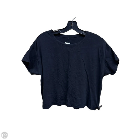 Athletic Top Short Sleeve By Lululemon In Black, Size: M