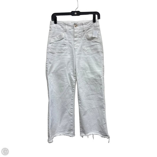 Jeans Wide Leg By Paige In White, Size: 2