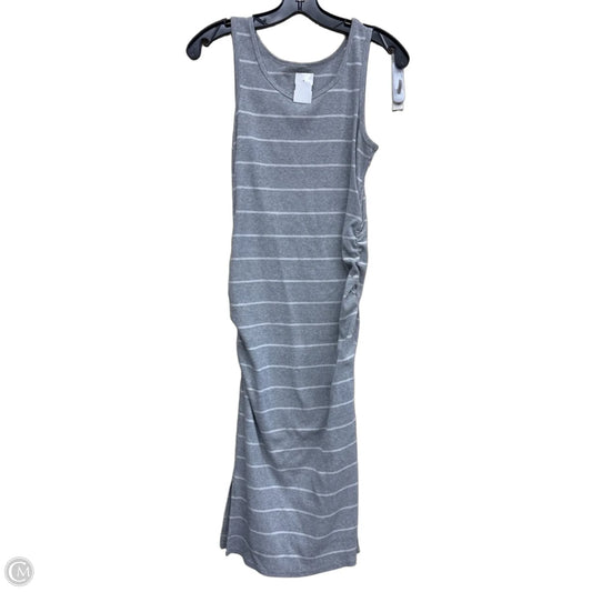 Dress Casual Midi By Sonoma In Grey & White, Size: S