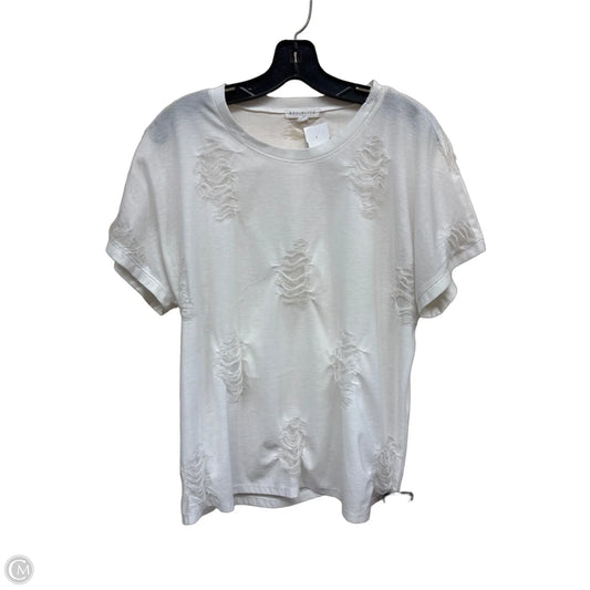 Top Short Sleeve By Socialite In White, Size: M