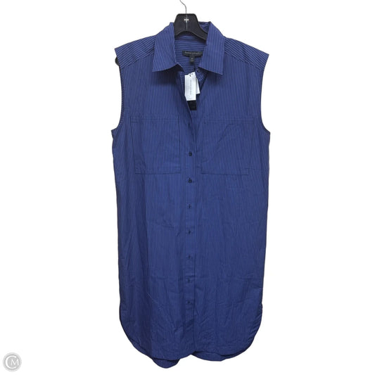 Dress Casual Midi By Banana Republic In Striped Pattern, Size: M