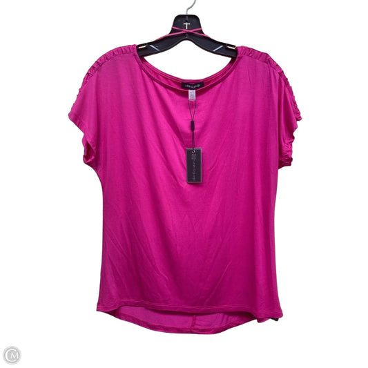 Top Short Sleeve By Cable And Gauge In Pink, Size: S