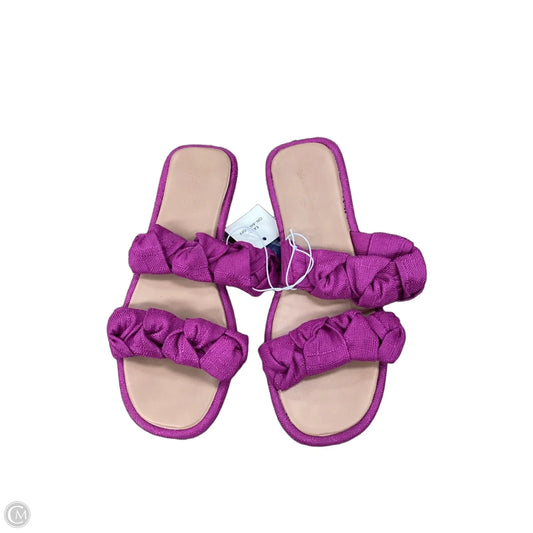 Sandals Flats By Universal Thread In Purple, Size: 7