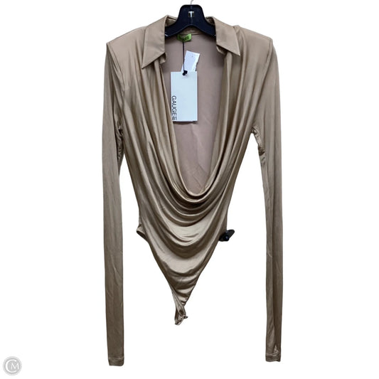 Bodysuit By Clothes Mentor In Tan, Size: Xs