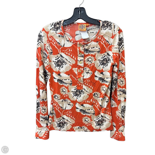 Top Long Sleeve Designer By Tory Burch In Multi-colored, Size: S