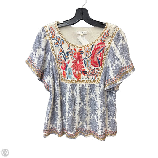 Top Short Sleeve By Thml In Multi-colored, Size: S