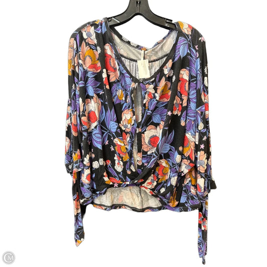 Top Long Sleeve By Free People In Multi-colored, Size: L