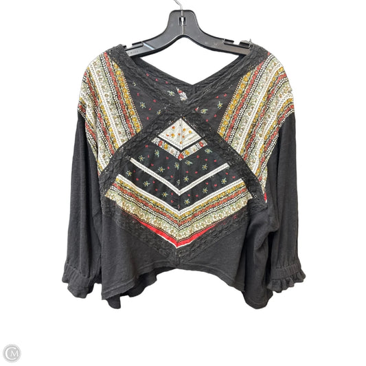 Top Long Sleeve By Free People In Multi-colored, Size: Xs