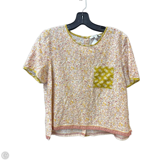 Top Short Sleeve By Madewell In Multi-colored, Size: M
