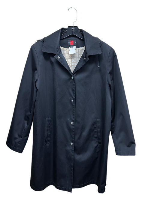 Coat Trench Coat By Gallery In Black, Size: L