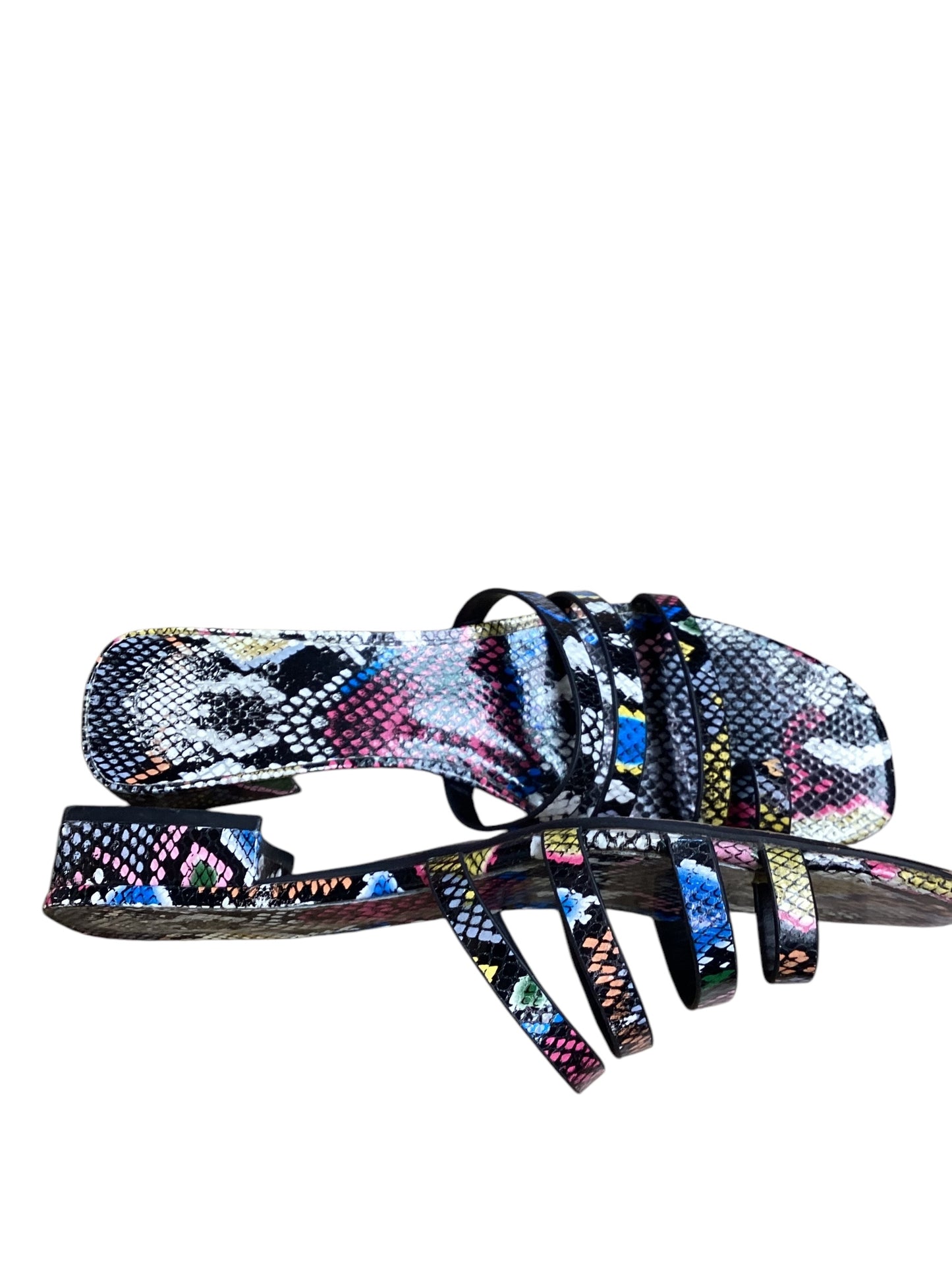Sandals Flats By Vince Camuto In Multi-colored, Size: 9.5