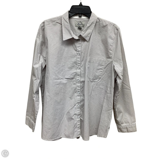 Top Long Sleeve By Gh Bass And Co In Grey, Size: Xxl