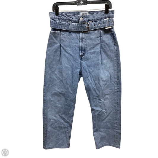 Jeans Straight By Agolde In Blue Denim, Size: 0