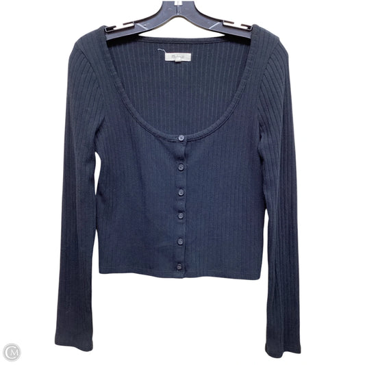 Top Long Sleeve By Madewell In Black, Size: M