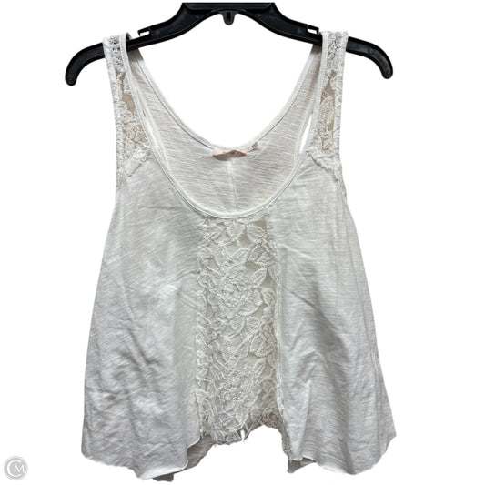 Top Sleeveless By Mi Ami In White, Size: L