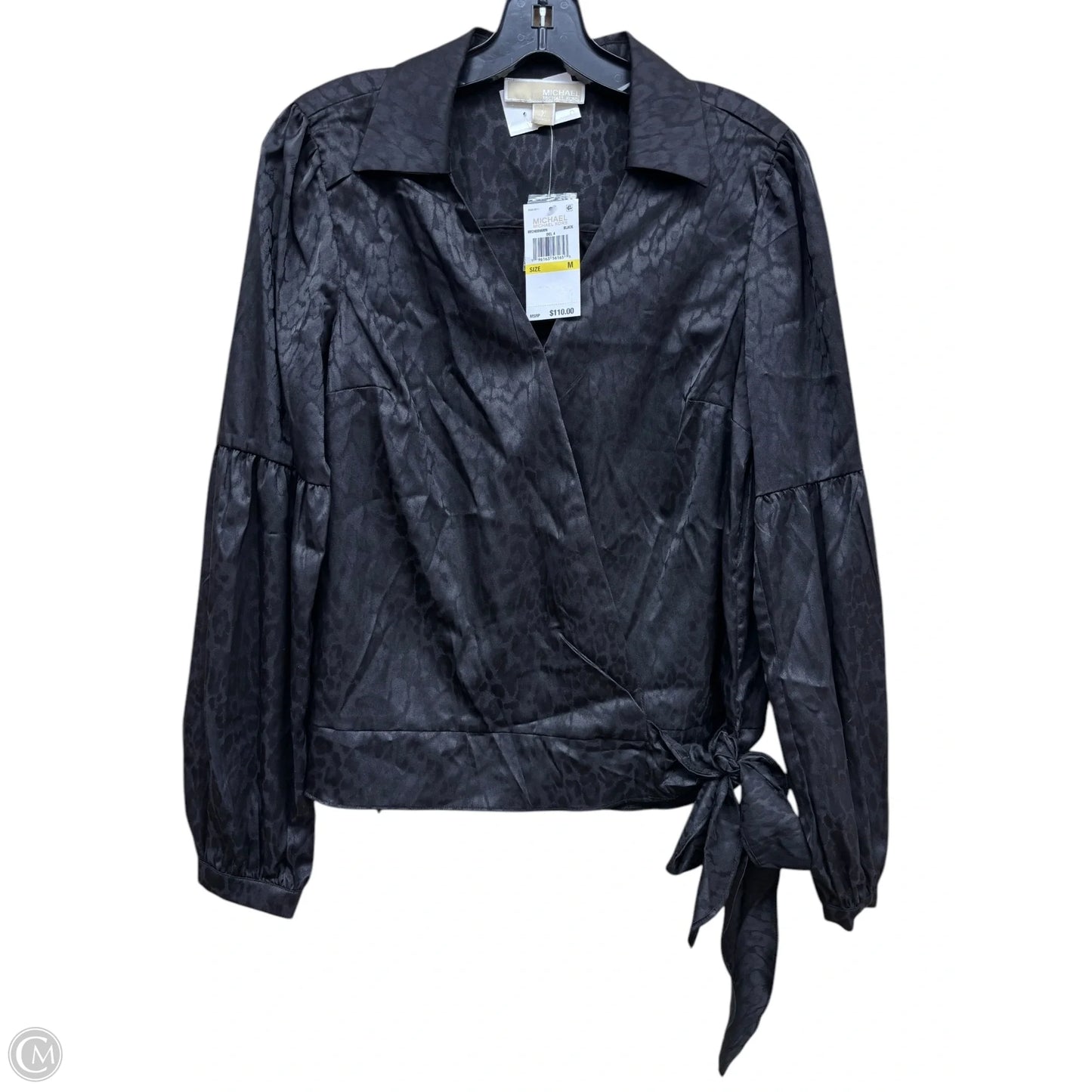 Top Long Sleeve By Michael By Michael Kors In Black, Size: M