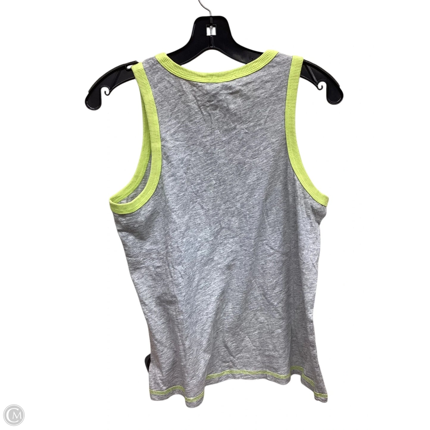 Top Sleeveless By Evereve In Green & Grey, Size: S