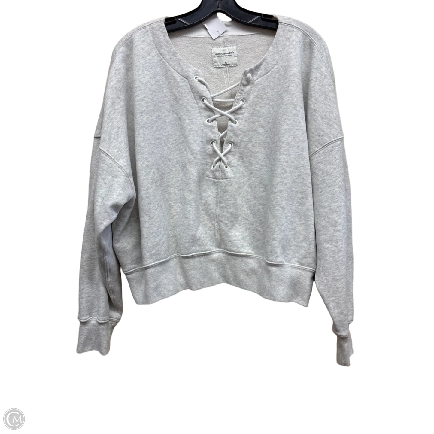Sweater By Abercrombie And Fitch In Grey, Size: Xl