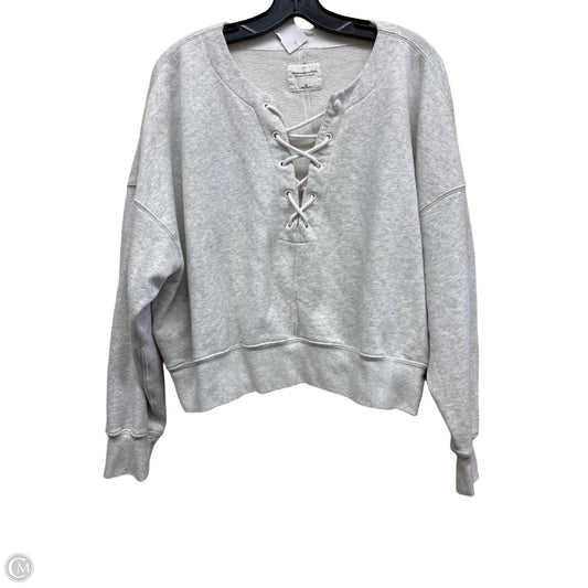 Sweater By Abercrombie And Fitch In Grey, Size: Xl