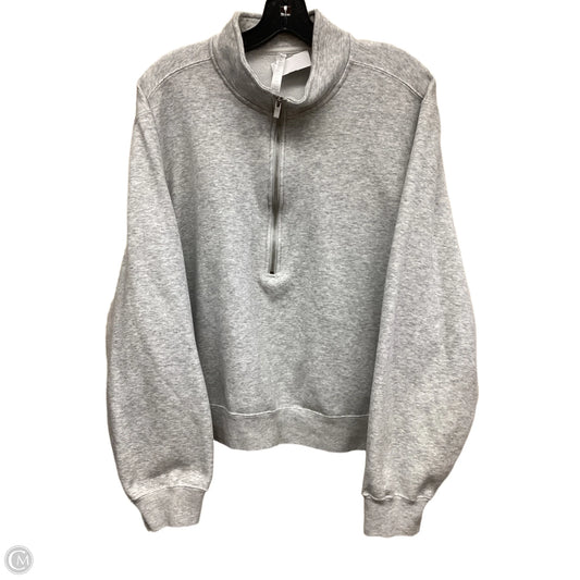 Athletic Sweatshirt Crewneck By Fabletics In Grey, Size: 2x