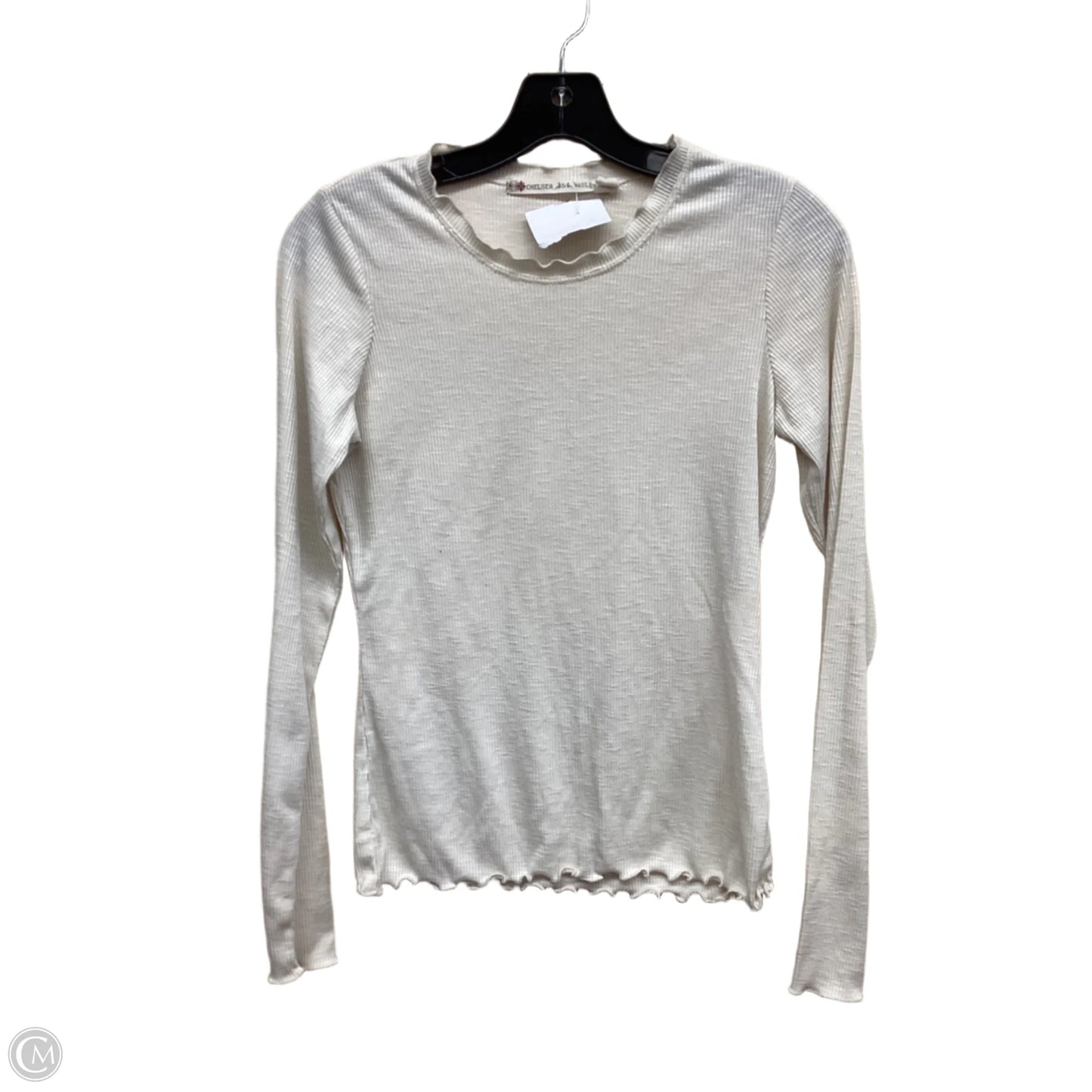 Top Long Sleeve By Chelsea And Violet In Cream, Size: M