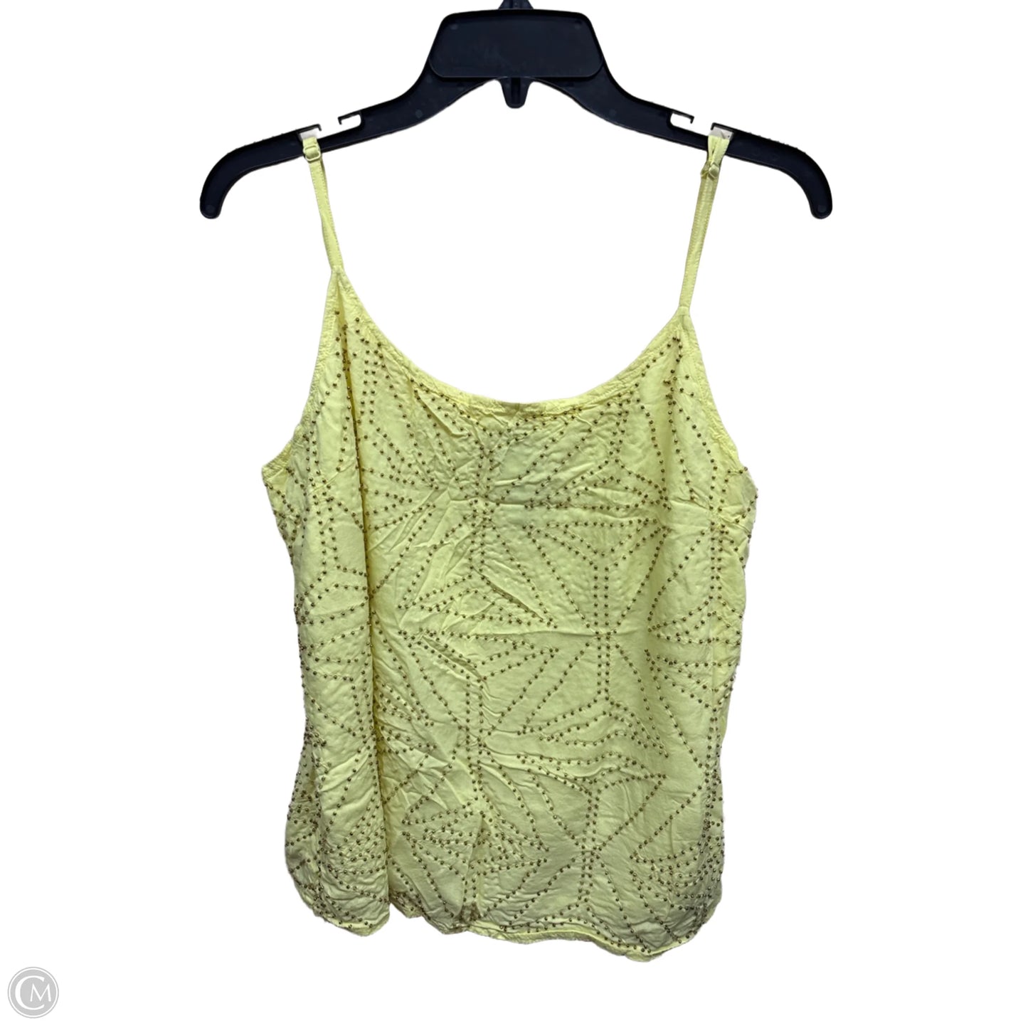 Top Sleeveless By Bl-nk In Yellow, Size: L