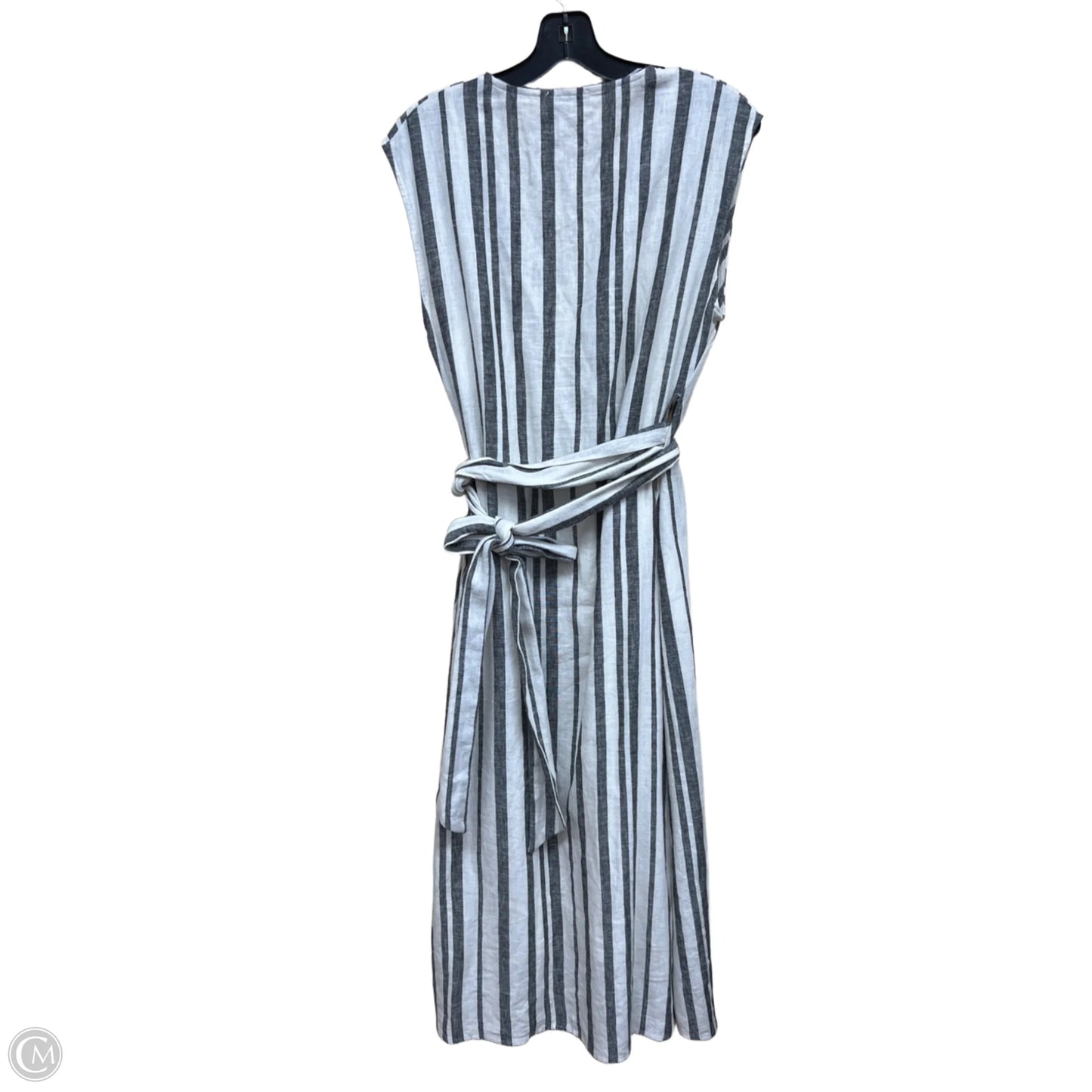 Dress Casual Midi By Evereve In Black & White, Size: S