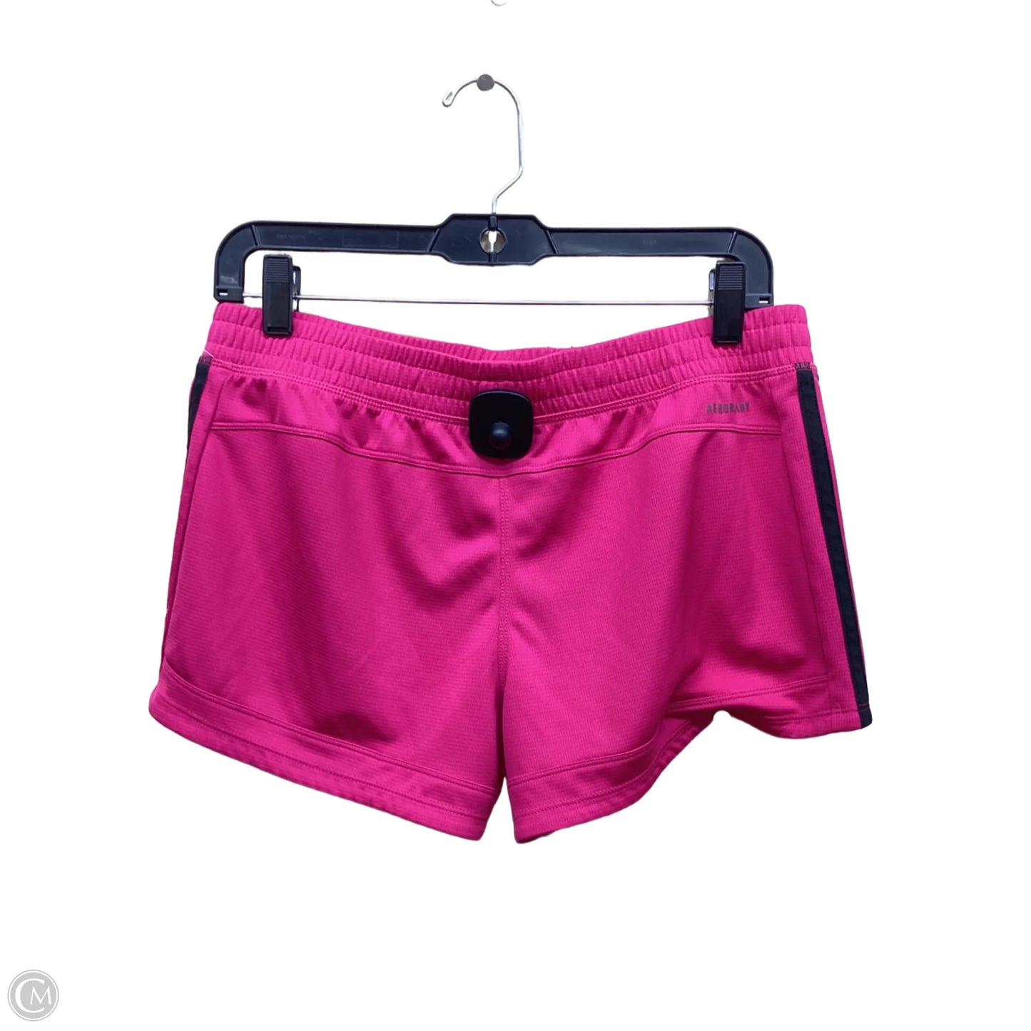 Athletic Shorts By Adidas In Black & Pink, Size: M