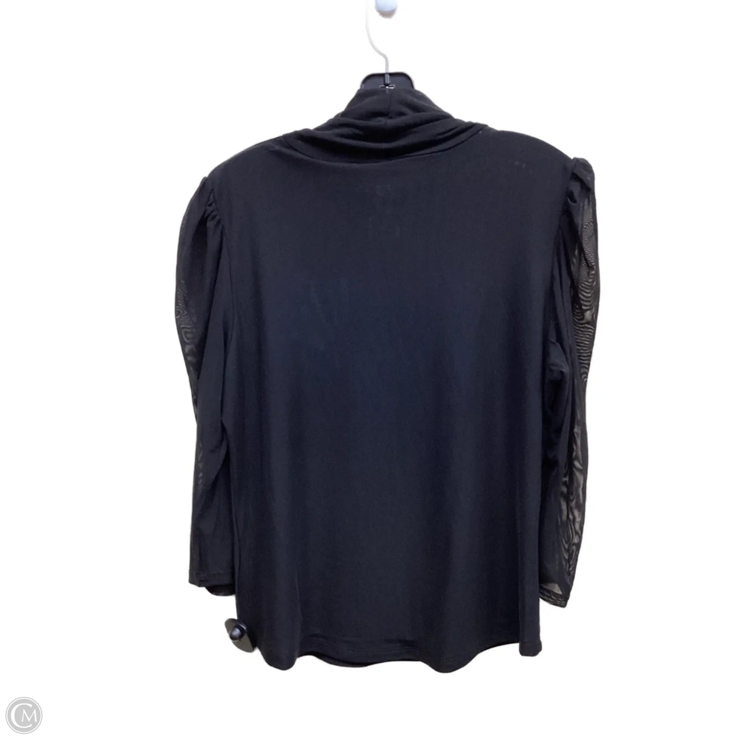 Top Long Sleeve By Tahari By Arthur Levine In Black, Size: L