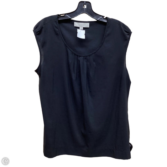 Top Sleeveless By Loft In Black, Size: Lp
