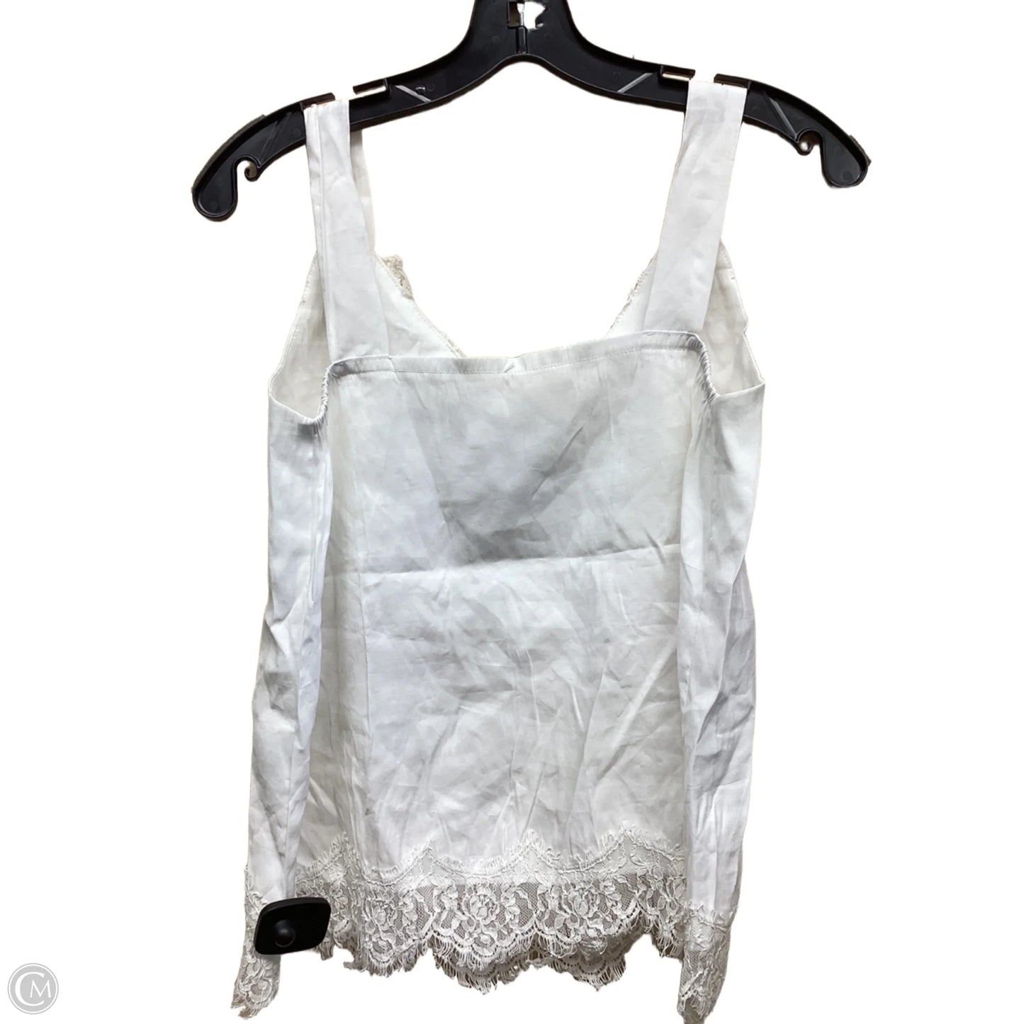 Top Sleeveless By Clothes Mentor In White