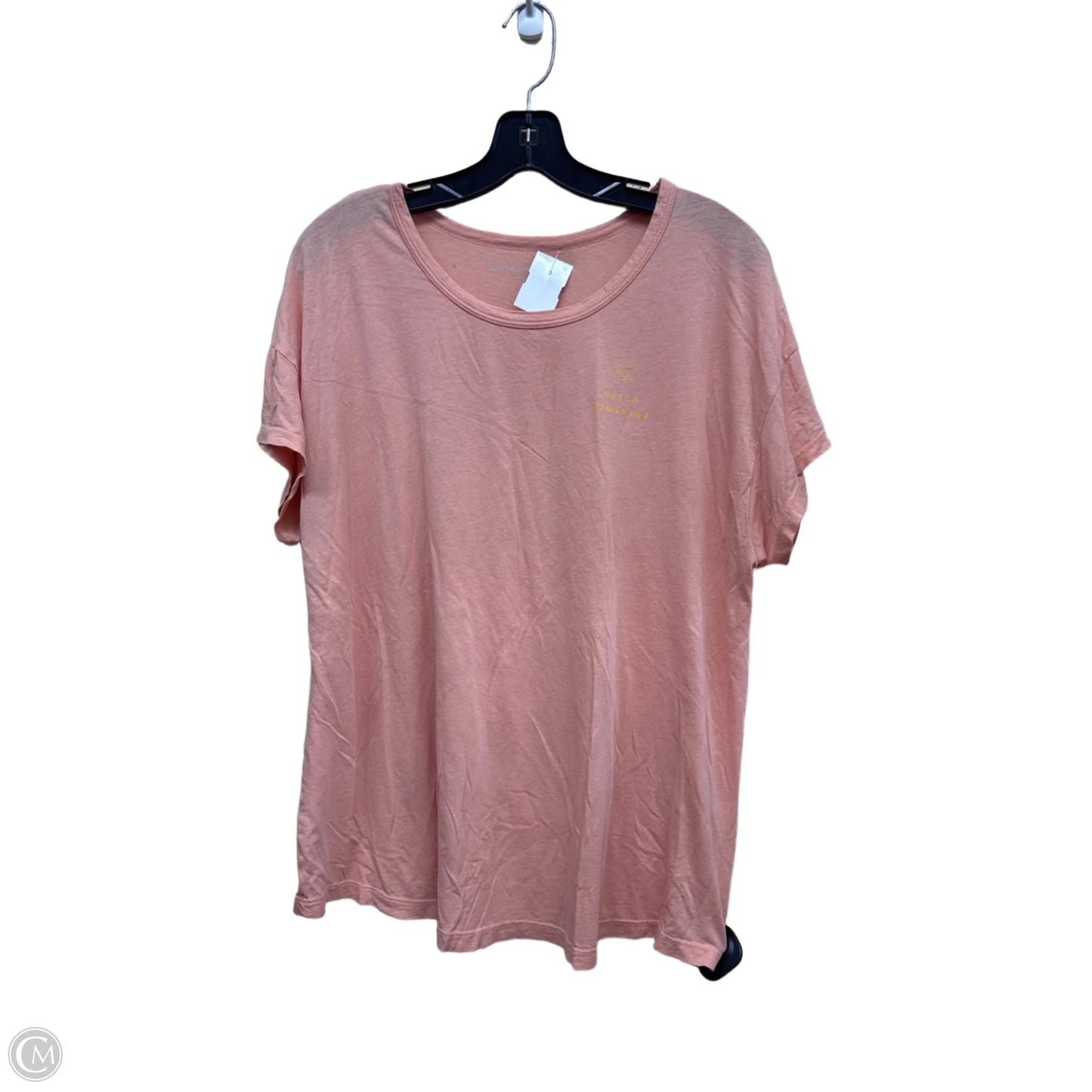Top Short Sleeve By Beyond Yoga In Peach, Size: Xl