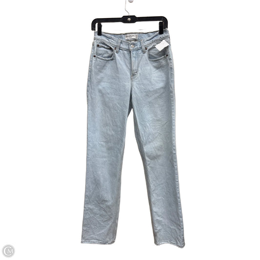 Jeans Straight By Abercrombie And Fitch In Blue Denim, Size: 2