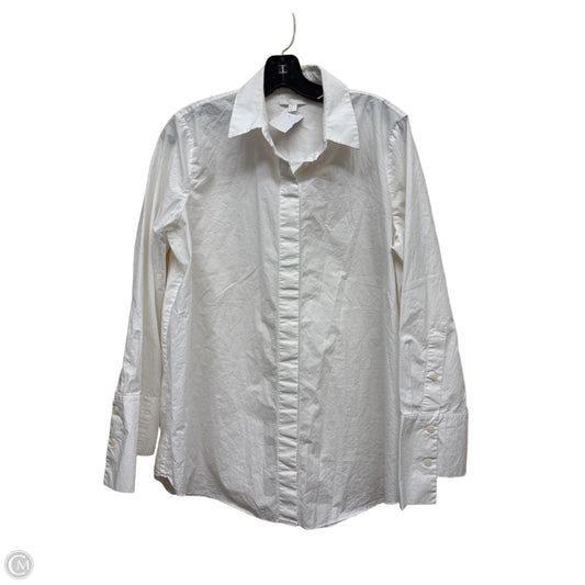 Top Long Sleeve By Cos In White, Size: 10