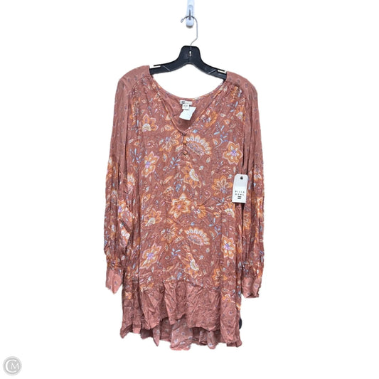 Dress Casual Midi By Billabong In Orange, Size: L