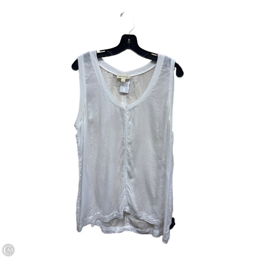 Top Sleeveless By Cloth & Stone In White, Size: L