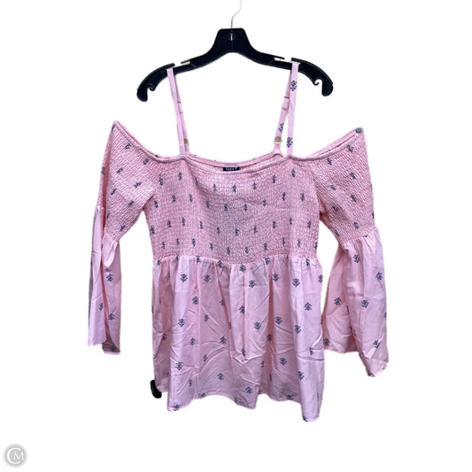 Top Long Sleeve By Torrid In Pink, Size: 2x