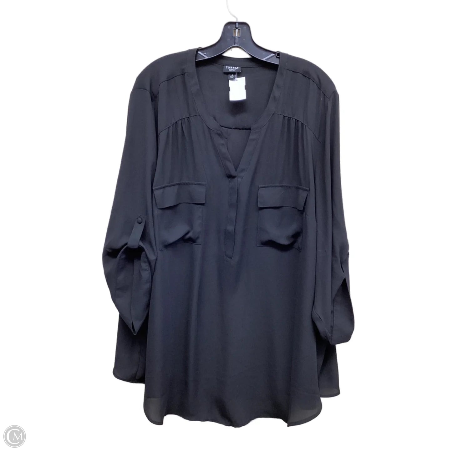 Top Long Sleeve By Torrid In Black, Size: 4x