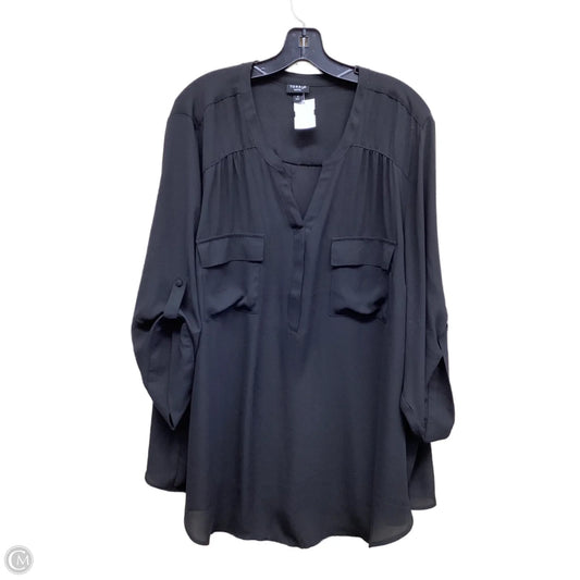 Top Long Sleeve By Torrid In Black, Size: 4x