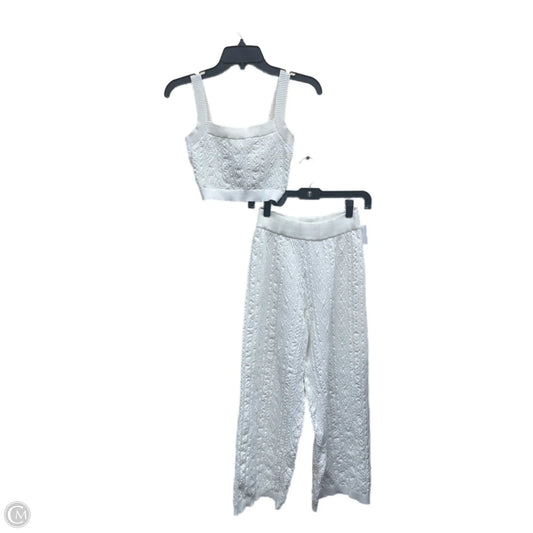 Pants Set 2pc By Clothes Mentor In Cream, Size: M