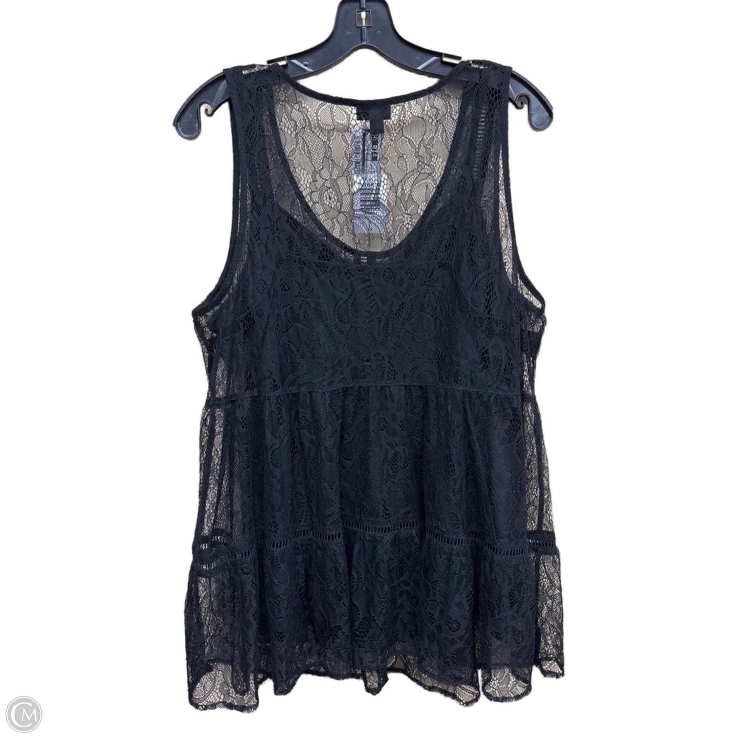 Top Sleeveless By Torrid In Black, Size: L
