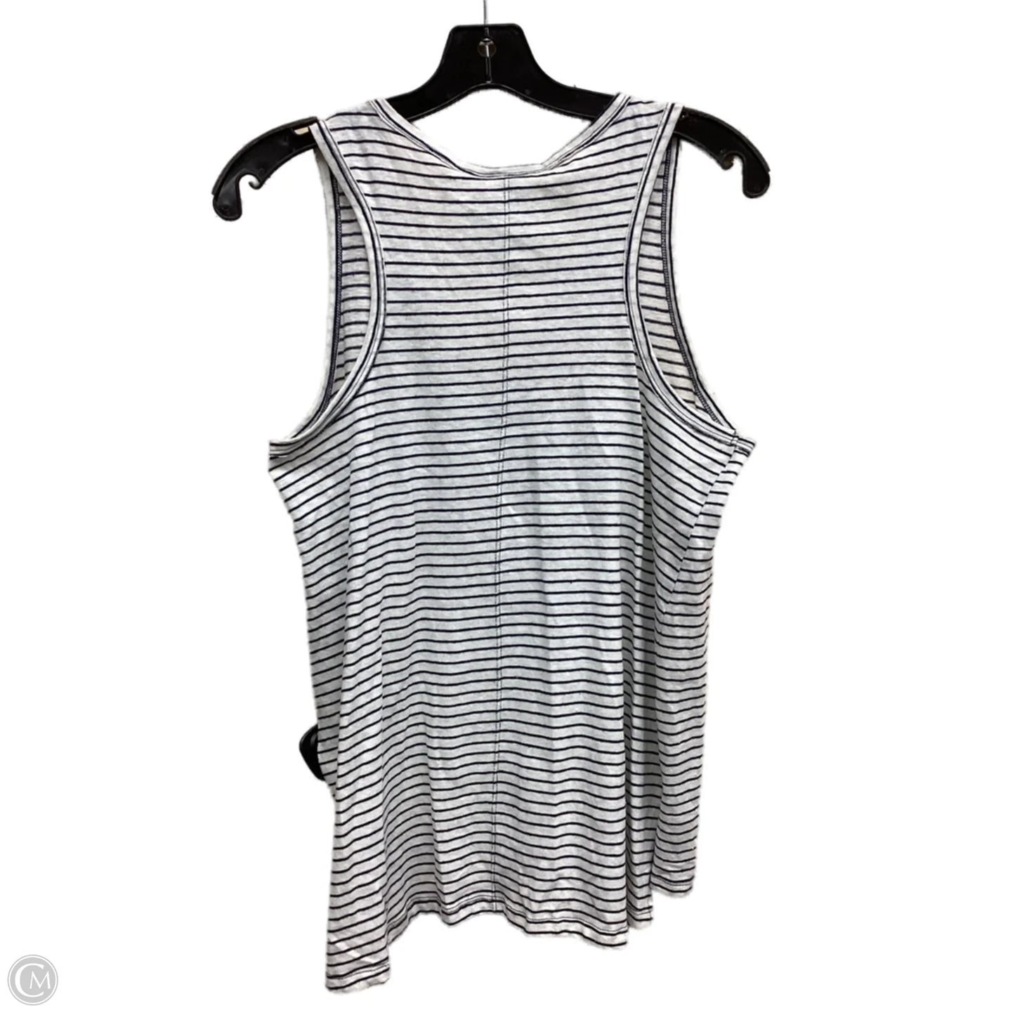 Top Sleeveless By Universal Thread In Striped Pattern, Size: M