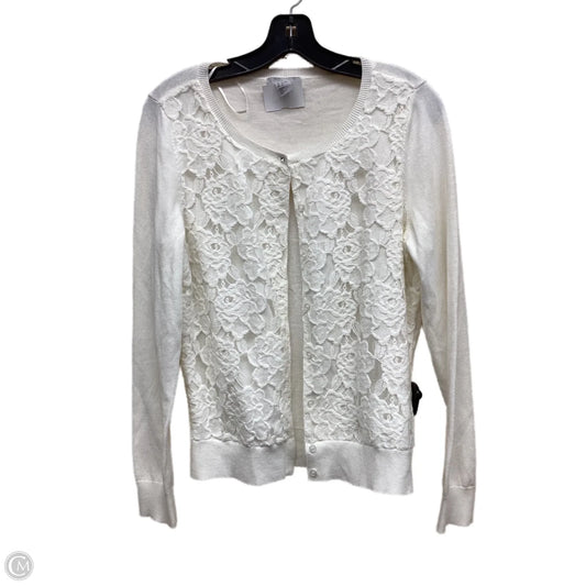 Cardigan By H&m In White, Size: M