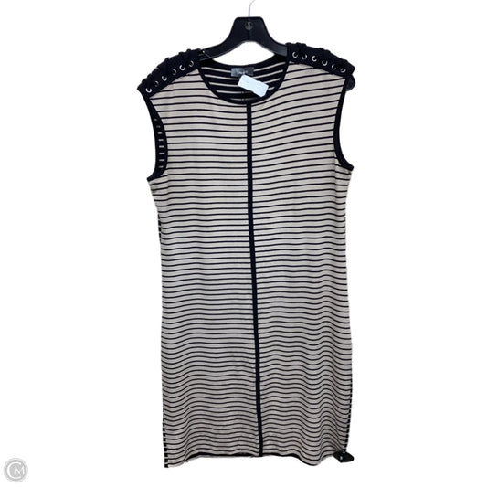 Dress Designer By Neiman Marcus In Black & Tan, Size: 8