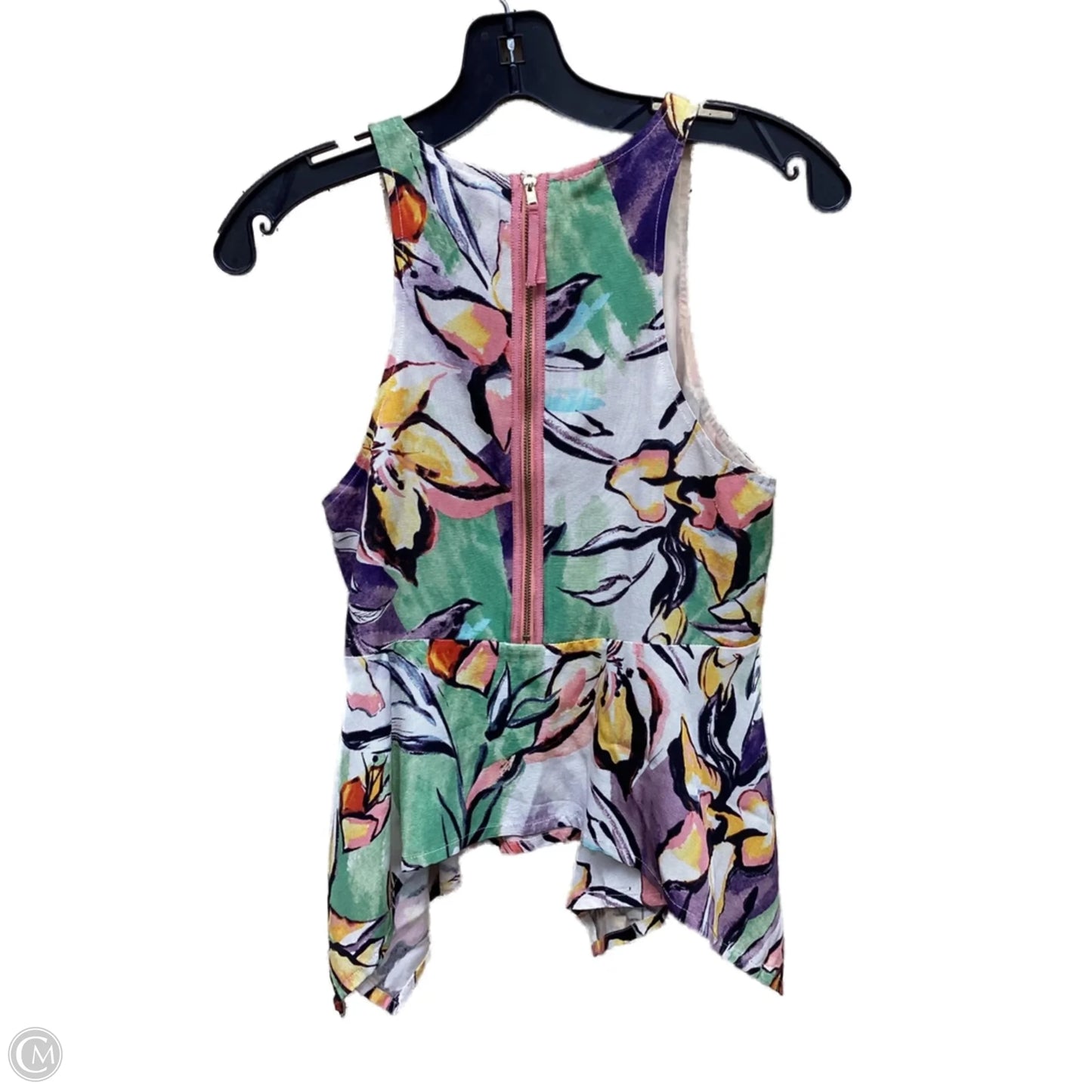 Top Sleeveless By Hd In Paris In Floral Print, Size: S