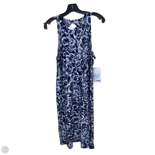 Dress Casual Midi By Athleta In Blue & White, Size: M