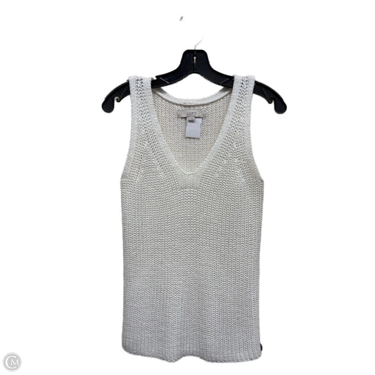 Top Sleeveless By Loft In White, Size: S