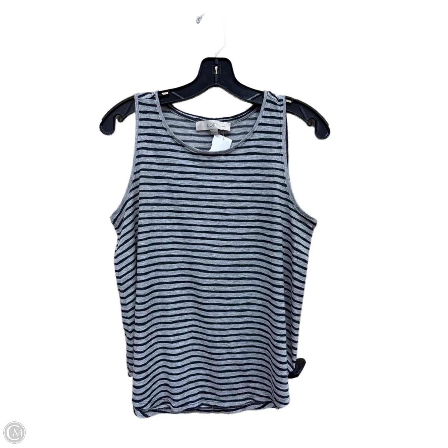 Top Sleeveless By Loft In Striped Pattern, Size: Xs