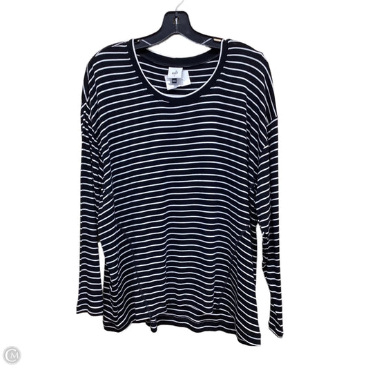 Top Long Sleeve By Cabi In Striped Pattern, Size: S